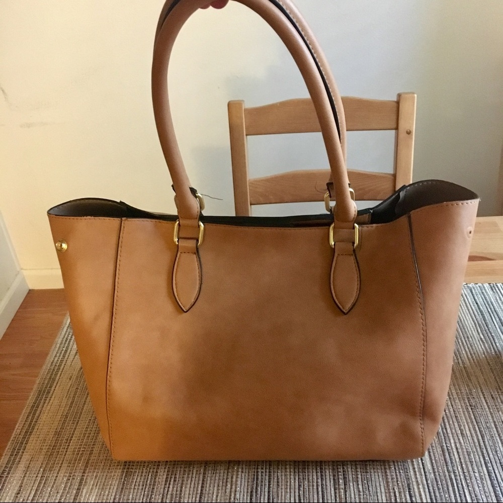 Brown tote bag